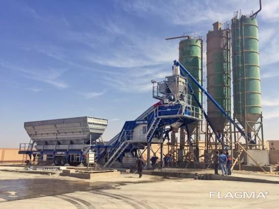 Б/У мобильный бетонный завод Nisbau 100 м3/ч (Германия) 2008