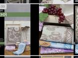 Bedding, kitchen and bath accessories made of natural corrugated, ecologically clean linen - фото 6