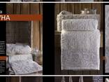 Bedding, kitchen and bath accessories made of natural corrugated, ecologically clean linen - фото 9