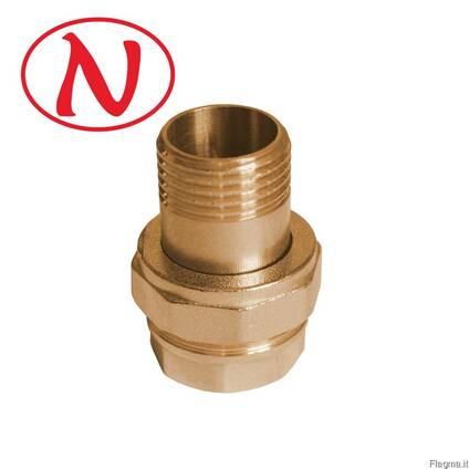 Brass Straight connector 1/2" /HS