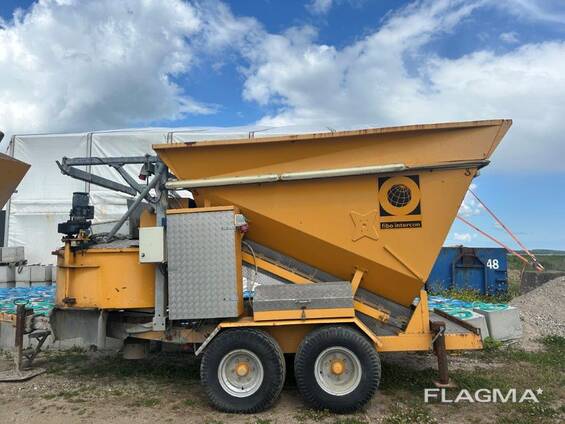 Impianto di betonaggio mobile usato Fibo Intercon 15 m3/h, 2010, Danimarca