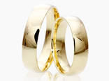 Классические обручальные кольца из белого золота. - фото 4
