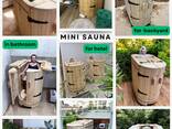 Mini sauna, botte di tiglio sauna in miniatura, sauna domestica, mini bagno turco - photo 2