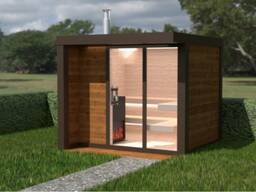 Outdoor Sauna “Elegance Type” — Model E 1/1K (insulated) 2.45 × 2.30 m Promo price –20%