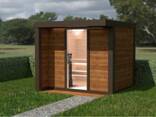 Sauna da esterno "Elegance Type" — Modello E 1/1K (isolata) 2,45 × 2,30 m Prezzo promozionale –20% - фото 1