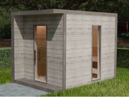 Sauna da esterno Elegance Type— Modello E 3/2K (isolata) 2,06 × 4,00 m –16%