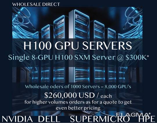 Server H100 SXM singolo a 8 GPU alimentato da AI