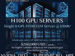 Server H100 SXM singolo a 8 GPU alimentato da AI
