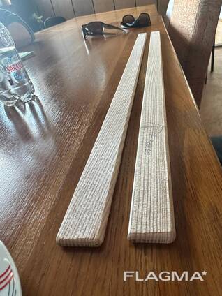 Solid oak and ash slats for beds.