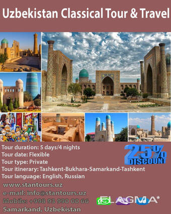 Tour e viaggi classici dell'Uzbekistan